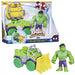 Set scatola camion da demolizione Spidey Hulk, veicolo con statuetta da 10 cm, giocattoli per bambini di 3 anni, Spidey e i suoi amici straordinari