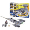 La nave Starfighter N-1 del Mandalorian, figurine Grogu e Mandalorian da 10 cm, giocattolo per bambini dai 4 anni, Star Wars Epic Her