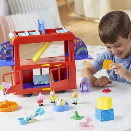 Peppa Pig, set autobus per feste 2 in 1