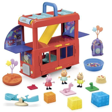 Peppa Pig, set autobus per feste 2 in 1