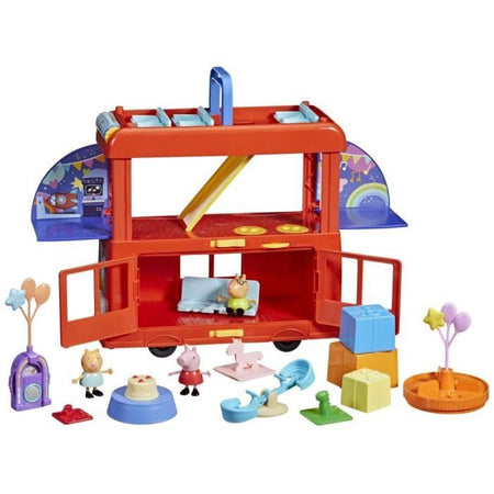 Peppa Pig, set autobus per feste 2 in 1