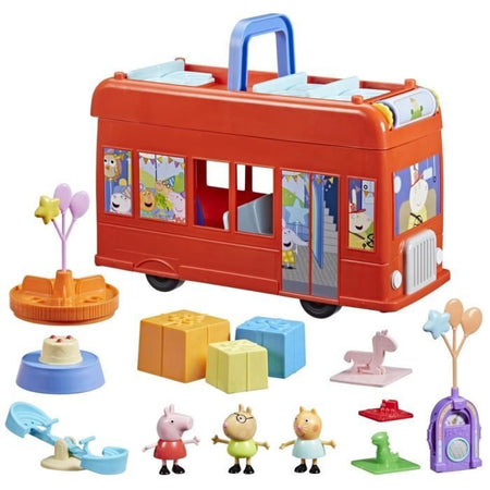 Peppa Pig, set autobus per feste 2 in 1