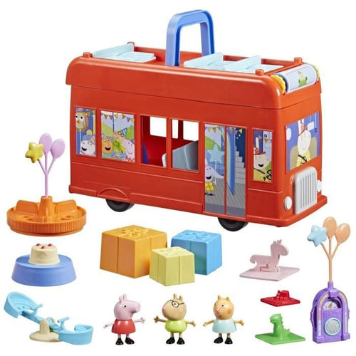 Peppa Pig, set autobus per feste 2 in 1