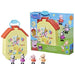 Peppa Pig, set valigetta di Peppa con casa pieghevole, 4 figurine, giocattoli prescolari, da 3 anni
