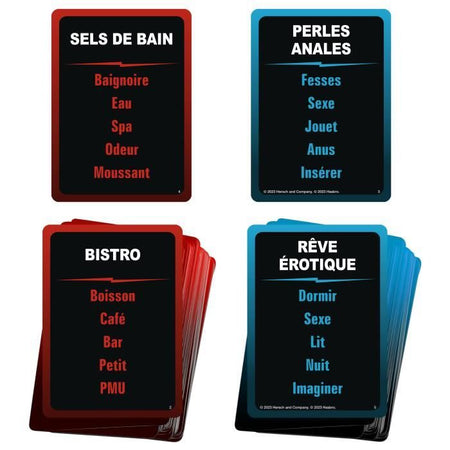 Taboo sans taboos, gioco da tavolo suggestivo, per adulti