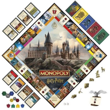 Edizione Monopoly Harry Potter, Gioco da tavolo, Avventure magiche a Hogwarts, da 8 anni, da 2 a 6 giocatori