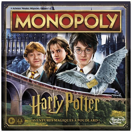 Edizione Monopoly Harry Potter, Gioco da tavolo, Avventure magiche a Hogwarts, da 8 anni, da 2 a 6 giocatori