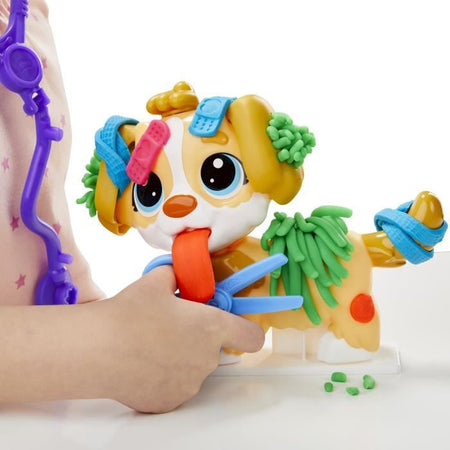 PLAY-DOH - Box - Lo studio veterinario con cane, valigetta, 10 attrezzi e 5 colori