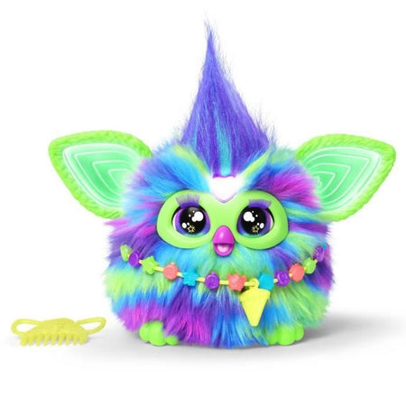 Furby Galaxy, peluche ad attivazione vocale che si illumina al buio, giocattoli interattivi, dai 6 anni