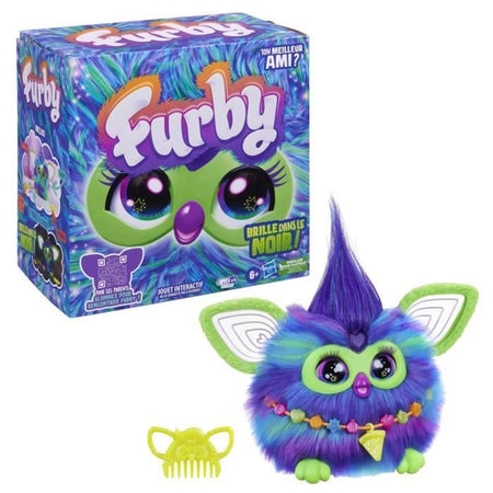 Furby Galaxy, peluche ad attivazione vocale che si illumina al buio, giocattoli interattivi, dai 6 anni