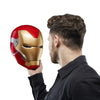 Casco elettronico Iron Man, con effetti di luce, giocattolo cosplay da collezione premium per adulti, serie Marvel Legends