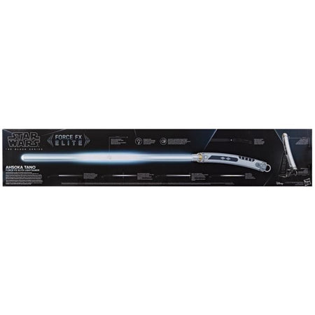 Spada laser elettronica di Ahsoka Tano, Force FX Elite con LED ed effetti sonori premium, dai 14 anni in su, Star Wars The Black S