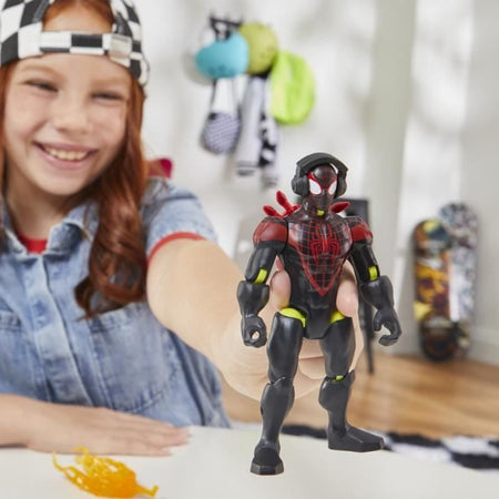 MixMashers Miles Morales, statuetta personalizzabile da abbinare e mescolare con gli accessori, Marvel, dai 4 anni in su