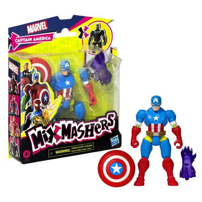 MixMashers Marvel Avengers Capitan America Mix and Match Figura con Accessori
