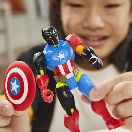 MixMashers Marvel Avengers Black Panther Mix and Match Figura con Accessori