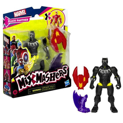 MixMashers Marvel Avengers Black Panther Mix and Match Figura con Accessori