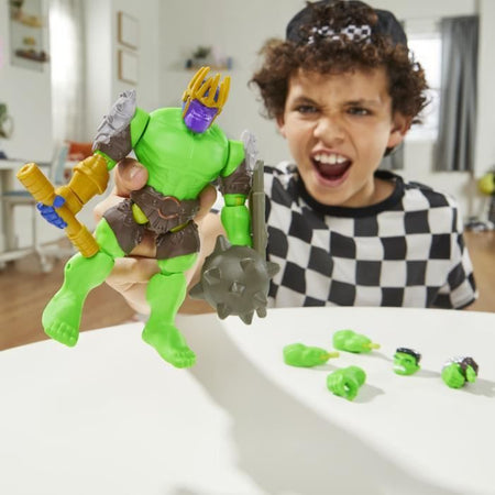 MixMashers Marvel Avengers, Action Figure Deluxe Hulk personalizzabile da abbinare e combinare con gli accessori