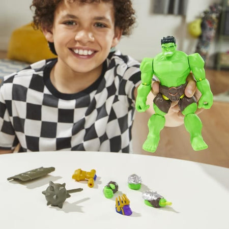 MixMashers Marvel Avengers, Action Figure Deluxe Hulk personalizzabile da abbinare e combinare con gli accessori