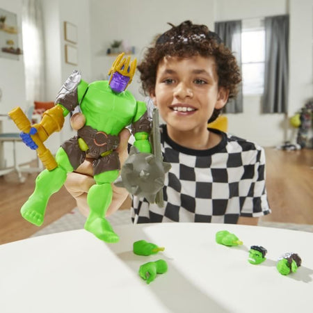 MixMashers Marvel Avengers, Action Figure Deluxe Hulk personalizzabile da abbinare e combinare con gli accessori