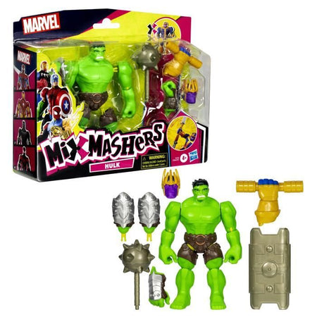 MixMashers Marvel Avengers, Action Figure Deluxe Hulk personalizzabile da abbinare e combinare con gli accessori