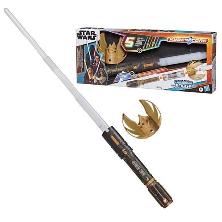 Master Lightsaber Colors of the Force, 5 colori, Spada laser elettronica con lama che cambia colore, dai 6 anni
