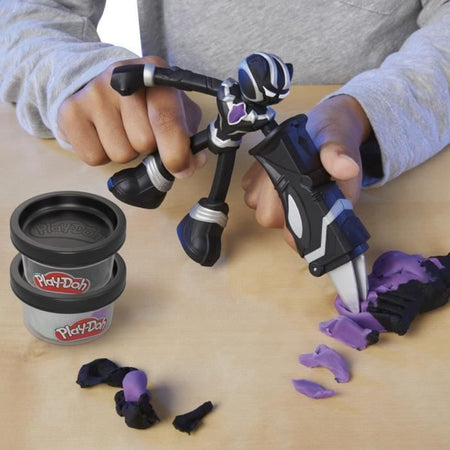 Play-Doh Black Panther, artigli affilati con figura flessibile e composto da modellare, età 4 anni, Marvel