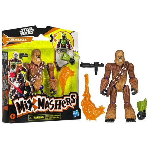 MixMashers Chewbacca, statuetta personalizzabile da 12 cm da abbinare e mescolare con accessori, Star Wars, da 4 anni