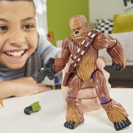 MixMashers Chewbacca, statuetta personalizzabile da 12 cm da abbinare e mescolare con accessori, Star Wars, da 4 anni