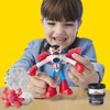 Play-Doh Captain America, set Sharp Motorcycle con personaggio flessibile, 3 accessori e pasta da modellare, dai 4 anni, Marvel