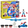 Play-Doh Captain America, set Sharp Motorcycle con personaggio flessibile, 3 accessori e pasta da modellare, dai 4 anni, Marvel