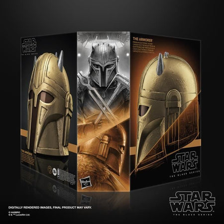 Casco elettronico premium, articolo per cosplay, Star Wars The Black Series The Armorer