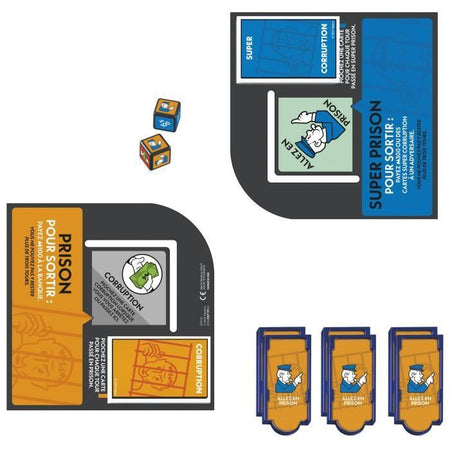 Espansione Monopoly Go to Jail, rende il classico gioco Monopoly più divertente e veloce, giochi da tavolo, da 2 a 6 giocatori, 40 m