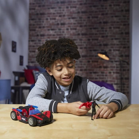 Miles Morales Remix Race Car Figure, Personaggio e Auto, Età 4+, Marvel Spider-Man VenomVersus Epic World of Action