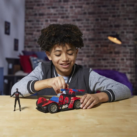 Miles Morales Remix Race Car Figure, Personaggio e Auto, Età 4+, Marvel Spider-Man VenomVersus Epic World of Action