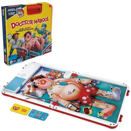 Dr. Maboul, gioco da tavolo elettronico con custodia per il trasporto All-in-One, 2 modi di giocare, 1+ giocatori, 10 minuti,