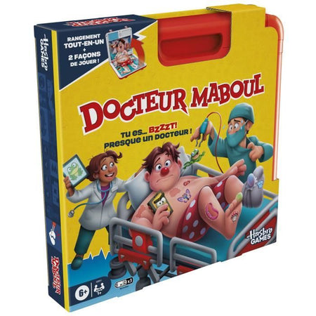 Dr. Maboul, gioco da tavolo elettronico con custodia per il trasporto All-in-One, 2 modi di giocare, 1+ giocatori, 10 minuti,