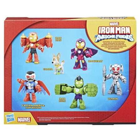 Confezione di statuette degli Avengers in armatura, Marvel Iron Man e i suoi fantastici amici
