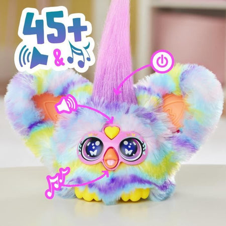 Furby Furblets Swee-Dee, Mini Peluche Elettronico per Bambine e Bambini, 45+ Suoni, Dai 6 Anni in su, Serie 4, Hasbro