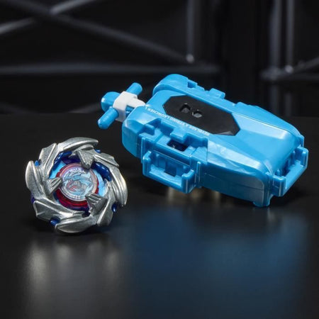 Beyblade X Pack Cobalt Dragoon 2-60C con lanciatore di corde Deluxe, trottola con rotazione a sinistra, età 8+