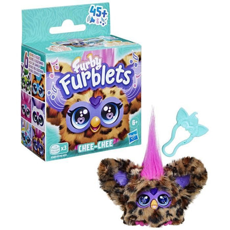 Furby Furblets Chee-Chee, Mini peluche elettronico per bambine e bambini, oltre 45 suoni, dai 6 anni in su, Hasbro