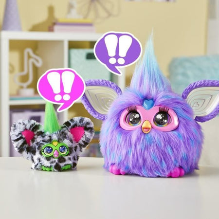 Furby Furblets Moo-Boo, Mini Peluche Elettronico per Bambine e Bambini, 45+ Suoni, Dai 6 Anni in su, Serie 4, Hasbro