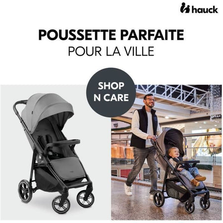 HAUCK - Passeggino compatto - SHOP N CARE - 4 ruote - Grigio