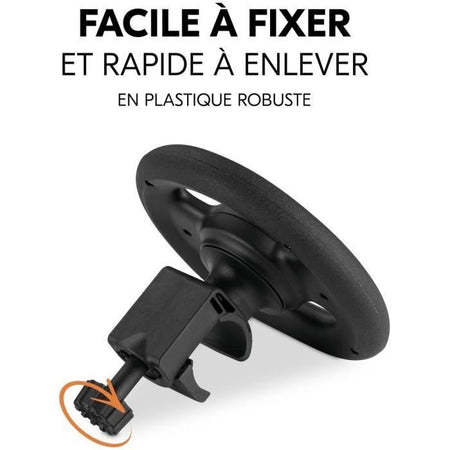 Volante per passeggino HAUCK - Con clacson - Dai 6 mesi - Nero