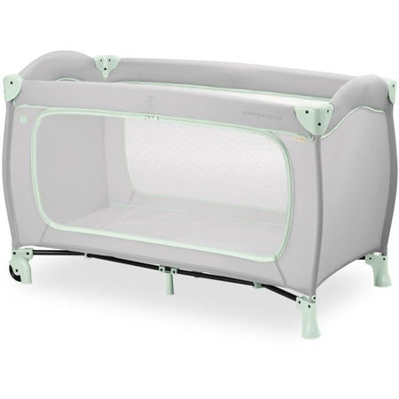 Lettino da viaggio - HAUCK - SLEEP N PLAY GO PLUS - 60 x 120 cm - Dalla nascita - Pieghevole - Ruote - Dusty Mint
