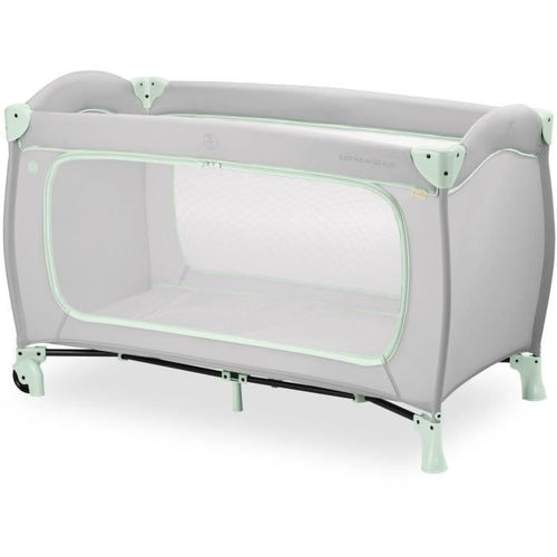 Lettino da viaggio - HAUCK - SLEEP N PLAY GO PLUS - 60 x 120 cm - Dalla nascita - Pieghevole - Ruote - Dusty Mint