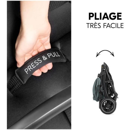 HAUCK - Passeggino fuoristrada - RAPID 4D - Chiusura con una mano - 4 ruote - Jungle