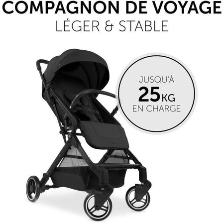 HAUCK - Passeggino compatto - TRAVEL N CARE - 4 ruote - Chiusura con 1 mano - Nero