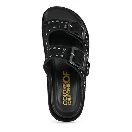 Colors of California Sandalo pelle scamosciata con strass scarpe donna

HC.BIOW05/BLA