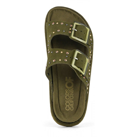 Colors of California Sandalo pelle scamosciata con strass scarpe donna

HC.BIOW05/MIL