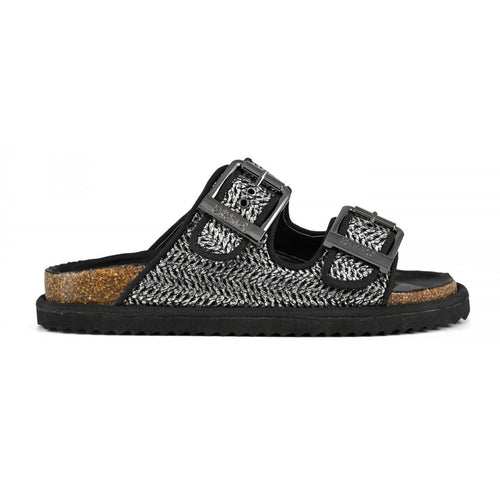 Colors of California Sandalo rafia laminata con fibbie
 scarpe donna

HC.BIOW07/GUN